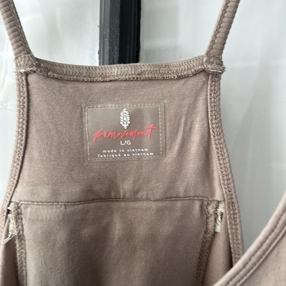 FP movement hot shot beige Casual Cream Jumpsuit onesie (Large) - Picture 3 of 7